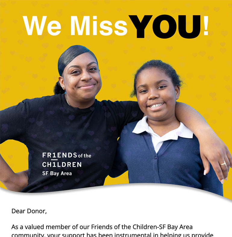 Friends of the Children-SF Bay Area Campaign eAppeal
